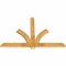 Ekena Millwork Redmond Rough Sawn Timber Gable Bracket, Western Red Cedar, 60"W x 40"H x 2"D x 4"F, 16/12 Pitch GBW060X40X0204RED00RWR - alternate 3
